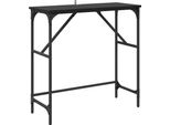 Syfax™ Tavolo Consolle Rovere Nero 75 X 32 X 75 Cm Legno Multistrato