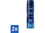 Nivea Men - Deodorante Spray - Freschezza Attiva - 150 Ml - Confezione Risparmio - 2 Pezzi