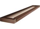 Slim - Applique Led Da Parete 18W Cct 2700K-4000K, L.59,2 Cm, Orientabile, 1440 Lm, IP20 - Perenz - Marrone Metallizzato