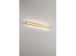Slim - Applique Led Da Parete 24W Cct 2700K-4000K, L.79,2 Cm, Orientabile, 1920 Lm, IP20 - Perenz - Oro