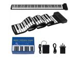 Costway Tastiera Elettronica Roll-Up A 88 Tasti, Pianoforte Portatile, Pianoforte Digitale Pieghevole Con Pedale Di Sostegno, Adatto A Bambini E Principianti
