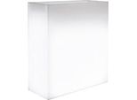 Milanihome.It - Fioriera Luminosa Da Giardino Per Esterno Giardino Con Luce Bianca Cm 90 X 30 X 80 Hdi Colorebianco