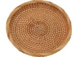 Vassoio Di Frutta In Rattan Intrecciato A Mano Elegante Vassoio Di Servizio Tradizionale In Rattan Naturale Per Il Tavolo Del Bancone Della Cucina M
