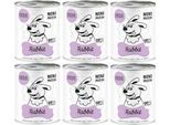 Paka Zwierzaka Pepe Rabbit Cibo Umido Per Cani 99% Coniglio 6X800G