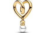Pandora Charm Moments Cuore Perla Color Oro 764138C01