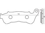 Rms Honda Sh 150I 225102543 Pastiglie Freno Sinterizzate Argento Argento Taglia Unica