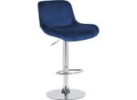 Sgabello Da Bar Con Struttura Cromata - Sgabello Alto - Comfort Di Seduta Ottimale, Rivestimento In Velluto O Polvere