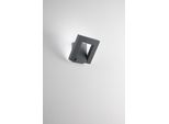 Leva - Applique Led Da Parete 12W Cct 3000K-4000K, Orientabile 340°, 960 Lm, IP54, Antracite Opaco - Perenz