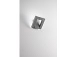 Leva - Applique Led Da Parete 12W Cct 3000K-4000K, Orientabile 340°, 960 Lm, IP54, Grigio Cemento - Perenz