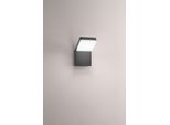 Piega - Applique Led Da Parete 20W Cct 3000K 4000K 6000K, 1600 Lm, IP65, Antracite - Perenz
