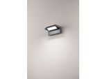 Display - Applique Led Da Parete 20W Cct 3000K-4000K, Orientabile 340°, 1750 Lm, IP65, 20.5Cm, Antracite - Perenz