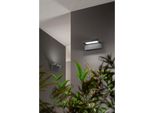 Display - Applique Led Da Parete 20W Cct 3000K-4000K, Orientabile 340°, 1750 Lm, IP65, 20.5Cm, Grigio Chiaro - Perenz