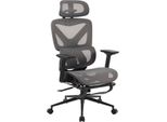 Sedia Ergonomica Da Ufficio, Sedia Da Ufficio, Traspirante E Regolabile, Alto Comfort | Colore: Nero/Grigio