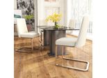 Sedia Da Pranzo In Velluto Sweiko, Set Di 2, Lussuosa, Per Soggiorno, Camera Da Letto, Poltrona Lounge, Design Dello Schienale A Diamante, Con Gambe Di Supporto In Metallo Argentato, Beige