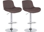 Set Di 2 Moderni Sgabelli Da Bar - Design Elegante - Girevole A 360°, Regolabile In Altezza