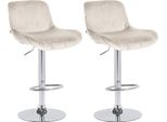 Set Di 2 Sgabelli Da Bar Regolabili - Stile Cromato - Elevato Comfort Di Seduta E Design Girevole