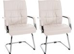 Set Di 2 Sedie Per Visitatori - Sedie Per Ospiti - Comfort Ergonomico | Colore: Crema