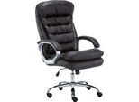 Sedia Da Ufficio Xxl - Sedia Da Ufficio Confortevole, Design Ergonomico E Pelle Artificiale Di Alta Qualità. Colore: Marrone
