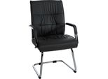 Sedia Per Visitatori - Sedia Per Ospiti - Design Confortevole E Seduta Ergonomica | Colore: Nero