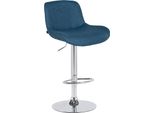 Sgabello Da Bar Con Struttura Cromata - Sgabello Alto Moderno - Design Regolabile E Girevole A 360°