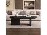 Sweiko 119,7X49,8X35,5 Cm Tavolino Moderno Minimalista, Tavolino Da Salotto Con Vernice Spray, Tavolo Ovale, Tavolino Da Divano, Tavolino, Tavolino, Tavolino Per Il Tempo Libero In Mdf