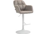 Sgabello Da Bar Girevole In Tessuto - Regolabile In Altezza - Eccezionale Comfort Di Seduta E Rotazione A 360°