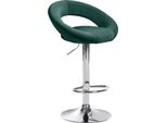 Moderno Sgabello Da Bar In Velluto Con Altezza Regolabile - Seduta Confortevole - Portata 120 Kg