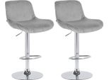 Set Di 2 Sgabelli Da Bar Moderni - Cromo - Design Ergonomico Per Un Comfort Di Seduta Ottimale