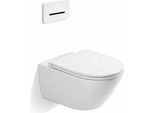Villeroy & Boch Passion Koll. 1 Combi-Pack Wc Di Lavaggio, Senza Bordo + Sedile Wc, Bianco