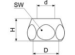 Js Quetschverschraubung, Ohne Laengenausgl.,Dn10,3/8"X10Mm,Chr."