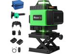 Laser A Linee Incrociate - 4D 16 Linee - Autolivellante - IP54 - Touchscreen - Batteria 4000 Mah - Spina Ue - Verde