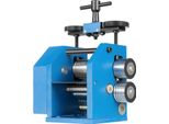 Laminatoio Per Gioielli - Laminatoio Manuale 3 In 1 - Piatto, Quadrato E Semitondo - Regolabile 0,03-6,5 Mm - 30×23×30 Cm, 16,65 Kg - Blu