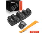 Frankberg 2X Interruttore Alzacristalli Elettrici Anteriore Destro Sinistro Per Bmw Serie 5 F10 F11 Serie 7 F01 F02 F03