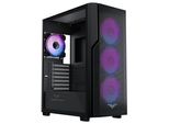 Case Per Pc Gaming Preyon Nest Aero – Midi Tower E-ATX Con 4 Ventole Argb Pwm Da 120 Mm E Controller – Finestra In Vetro Temperato, Frontale In Rete, Filtro Antipolvere