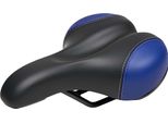 Avizar, Sella Larga Per Bicicletta 25 X 23 Cm Con Molle Per City Bike E Mtb, Nero/Blu