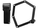 Avizar, Lucchetto Pieghevole In Acciaio Da 76 Cm Per Biciclette E Motociclette, Nero