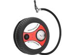 Avizar, Mini Pompa Ad Aria 12 V 20 W Con Manometro Analogico Per Biciclette, Nera