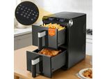 Friggitrice Ad Aria Calda Zmh Airfryer 2 Camere 11L 3In1 Air Fryer Dual Zone Doppia Camera Sovrapposta 2800W Friggitrice Ad Aria Calda Con Touchscreen E Timer