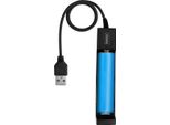 Avizar, Caricabatterie Usb Cilindrico Da 2 A Con Indicatore Di Carica, Nero