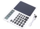 Calcolatrice Parlante Multifunzionale, Ricaricabile, 12 Cifre, Ampio Display Con Blocco Note, Tasti Grandi E Sensibili Per I Compiti Scolastici,
