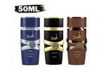 Asad 3-Flaschen-Kombi: Asad Bourbon Eau De Parfum 50 Ml + Asad Bleu Eau De Parfum 50 Ml + Asad Eau De Parfum 50 Ml