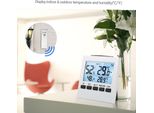 Termometro Digitale Lcd Senza Fili Per Interni/Esterni Igrometro ℃/℉ Misuratore Di Temperatura E Umidità Con Trasmettitore Di Valori Massimi E Minimi