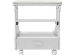 Poggiapiedi Per Pedicure - Sgabello Con Rotelle/Sgabello Spa - Con Rotelle - Portatile - Per Manicure, Pedicure E Massaggi - Per Saloni E Casa - Richiede Assemblaggio - Avorio