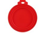 Jumada's - Coperchio Con Chiusura Per Barattoli - Per Barattoli Di Cibo Per Cani, Cibo Per Gatti, Verdure, Conserve - Rosso - Diametro 9 Cm