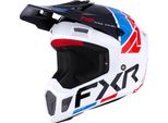 Casco Da Motocross Fxr Clutch Comp, Nero/Bianco/Blu/Rosso, Xl