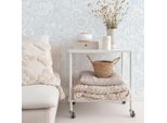 Carta Da Parati Adesiva In Vinile Boho Chic Azzurro Polvere 50X300 Cm