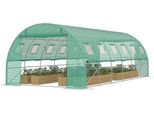 Sessamen-Lp Serre Da Giardino Serra In Lamiera Zincata 6 X 3 X 2 M Con Porta A Tunnel E Finestre Con Telo A Rete Per La Coltivazione Di Piante Da Giardino, Tetto A Volta, Verde
