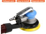 Levigatrice Pneumatica Da 5'' 12000 Giri/Min Palm Levigatura Professionale Ad Aria Compressa Levigatura Per Lavori Su Auto, Metallo, Legno E Cera
