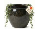 Fioriera "Bavaria Tall"" Marrone – Ø 37 Cm – Vaso Alto In Ceramica Resistente Al Gelo"