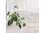 Carta Da Parati Adesiva In Vinile Terrazzo Verde 50X300 Cm